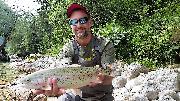 Daniel, Rainbow trout,  Slovenia fly fishing